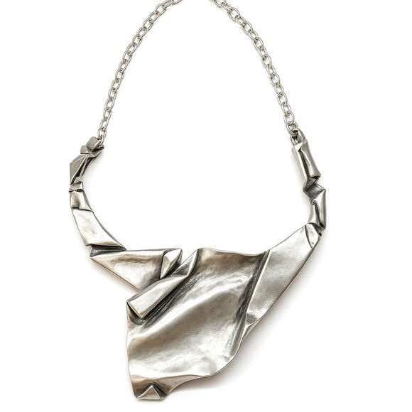 Boho jewelry, Silver jewelry, Ethnic jewelry, Statement necklace - Picture 2 of 6